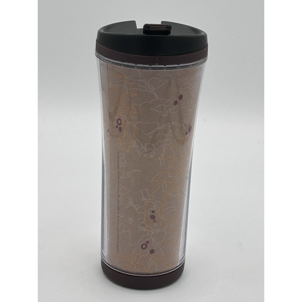 Multicolored Abstract Floral Print Starbucks Travel Tumbler Coffee Mug 12oz 2008